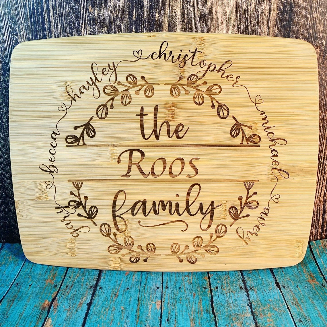 Personalized Cutting Board / Last Name Engraving / Hunters Etsy