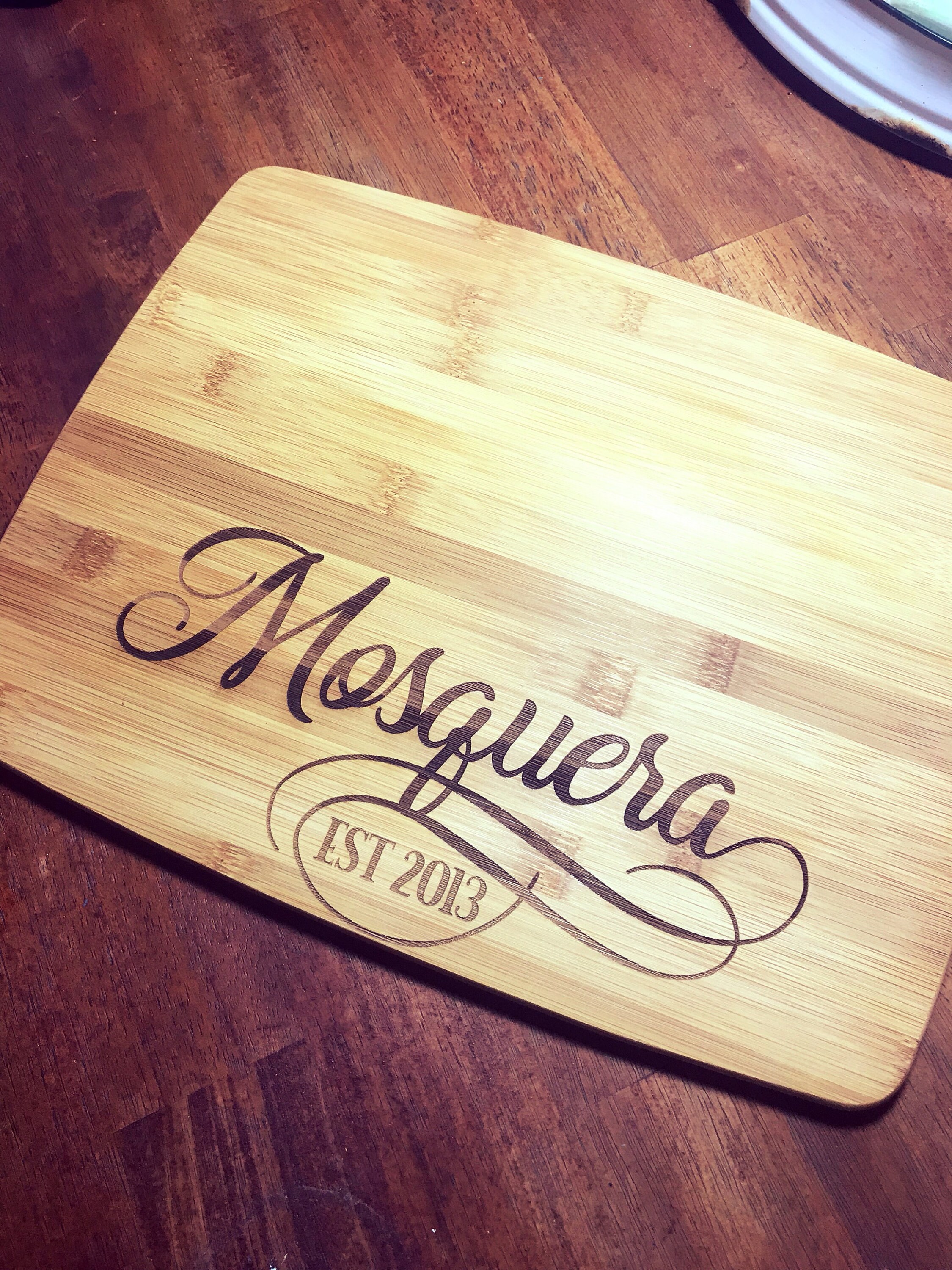 Personalized Cutting Board / Last Name Engraving / Etsy