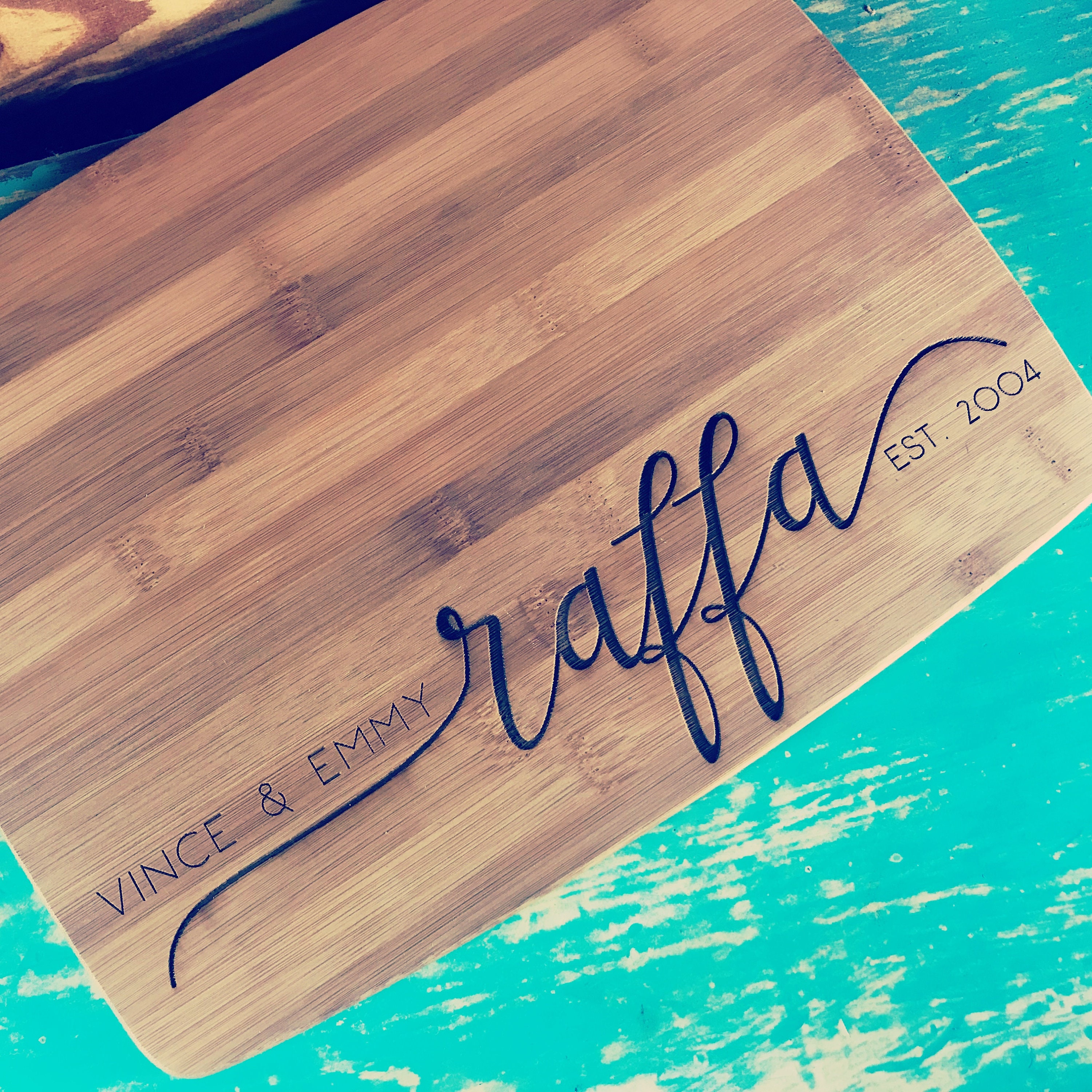 Personalized Cutting Board / Last Name Engraving / Etsy