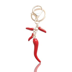 Cornicello, Red Italian Horn,  Made in Italy, Pendant Style Keychain, Lucky Charm, Small Horn Charm keychain