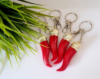 Cornicello, Lucky Italian Horn Keychain