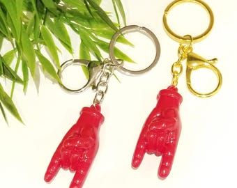 Mano Cornuto, Italian Horned Hand Lucky Charm, Keychain/bag charm