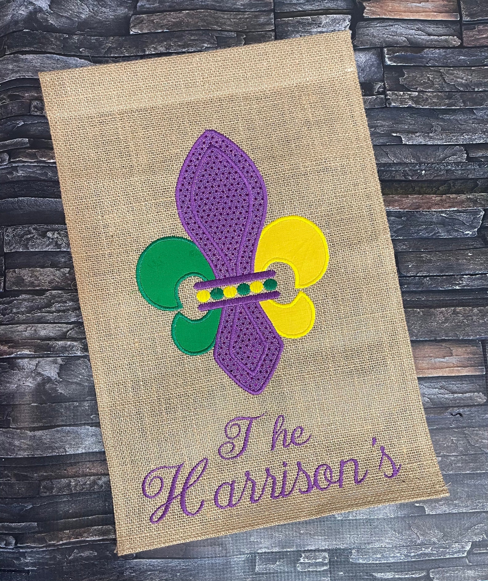 Mardi Gras Garden Flags Etsy