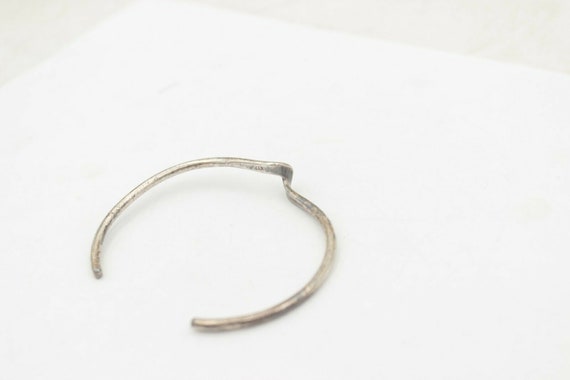 Solid Sterling silver Twist Cuff Bracelet Sz 7-8 … - image 3
