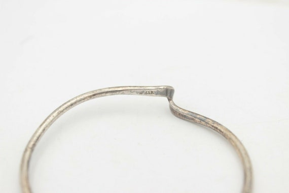 Solid Sterling silver Twist Cuff Bracelet Sz 7-8 … - image 4