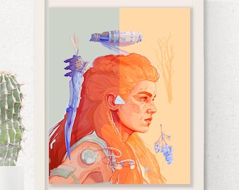 Aloy  |   Horizon Zero Dawn & Horizon Forbidden West   |   Illustration Portrait  |   Print