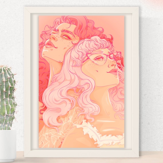 Delilah Green Doesn't Care Illustration Ashley Herring Etsy