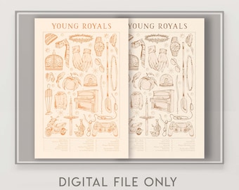 DIGITAL FILE - YOUNG ROYALs | Illustration Print