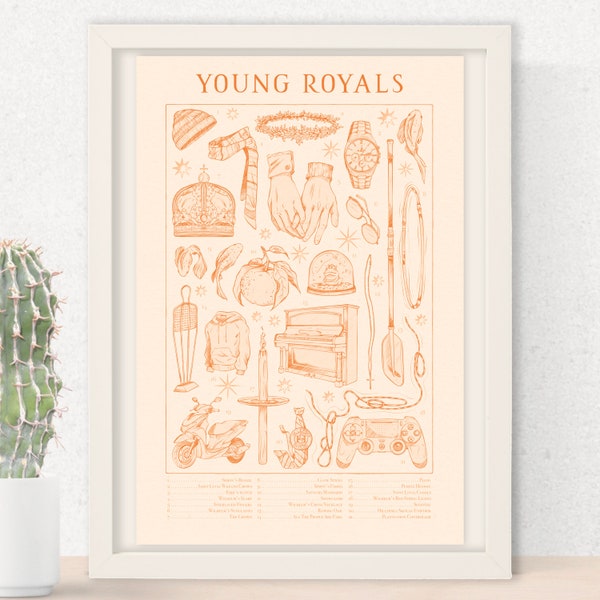 YOUNG ROYALS | Illustration Print | Inspired by the Netflix Show