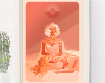 DE ZON | De zeven echtgenoten van Evelyn Hugo Illustratie | Taylor Jenkins Reid | Illustratie: