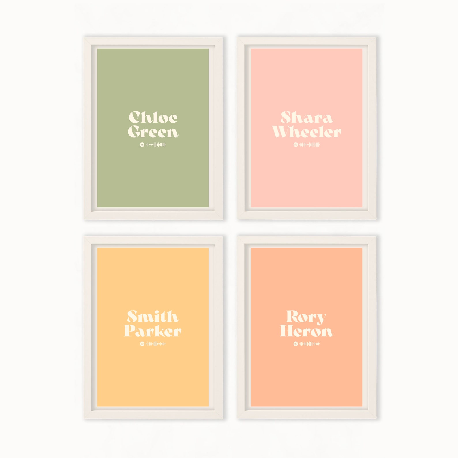 I Kissed Shara Wheeler Portraits Set of 4 Characters by