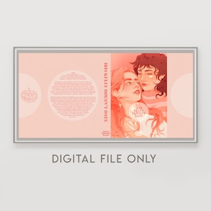 May include: A book cover with a pink background and a couple embracing. The cover features the title "Iris Kelly Doesn't Date" and the author's name "Ashlet Herring Blake".