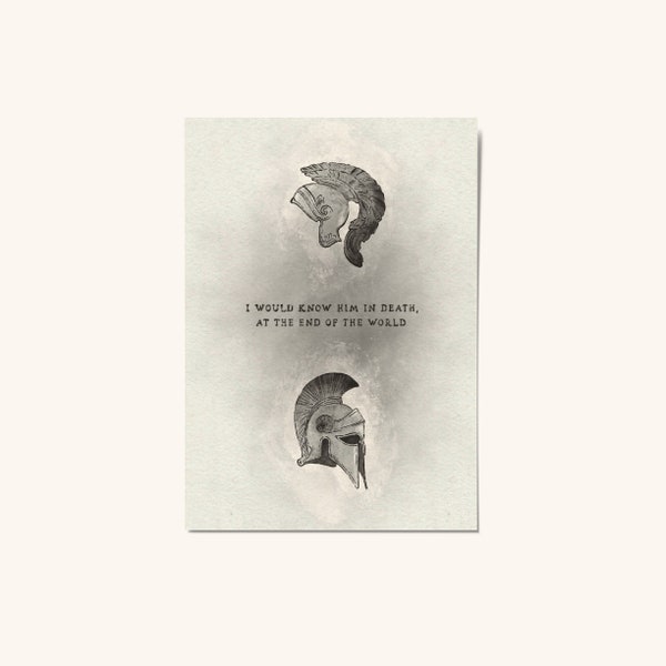 At the End of the World | Small print | Song of Achilles