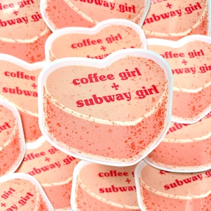 COFFEE Girl + SUBWAY Girl | Vinyl Sticker | One Last Stop | Casey McQuiston