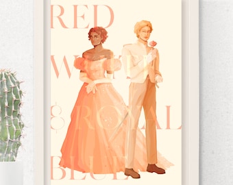 Prince Henry and Princess Alex from Red, White & Royal Blue | Illustration | Print