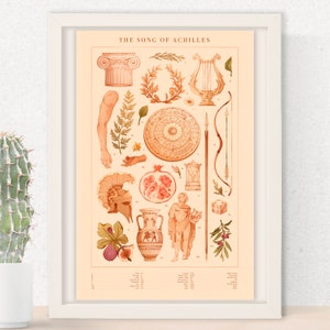 SONG OF ACHILLES   |   Illustration Print   |   Inspired by Madeline Miller&#39;s Novel