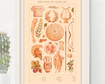 SONG OF ACHILLES   |   Illustration Print   |   Inspired by Madeline Miller's Novel