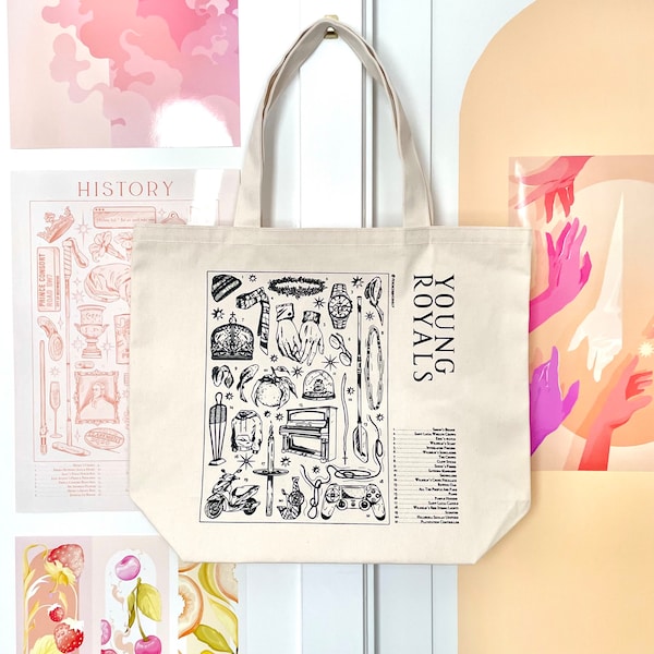 YOUNG ROYALS   |   Large Canvas Tote Bag   |   Inspired by the Netflix Show