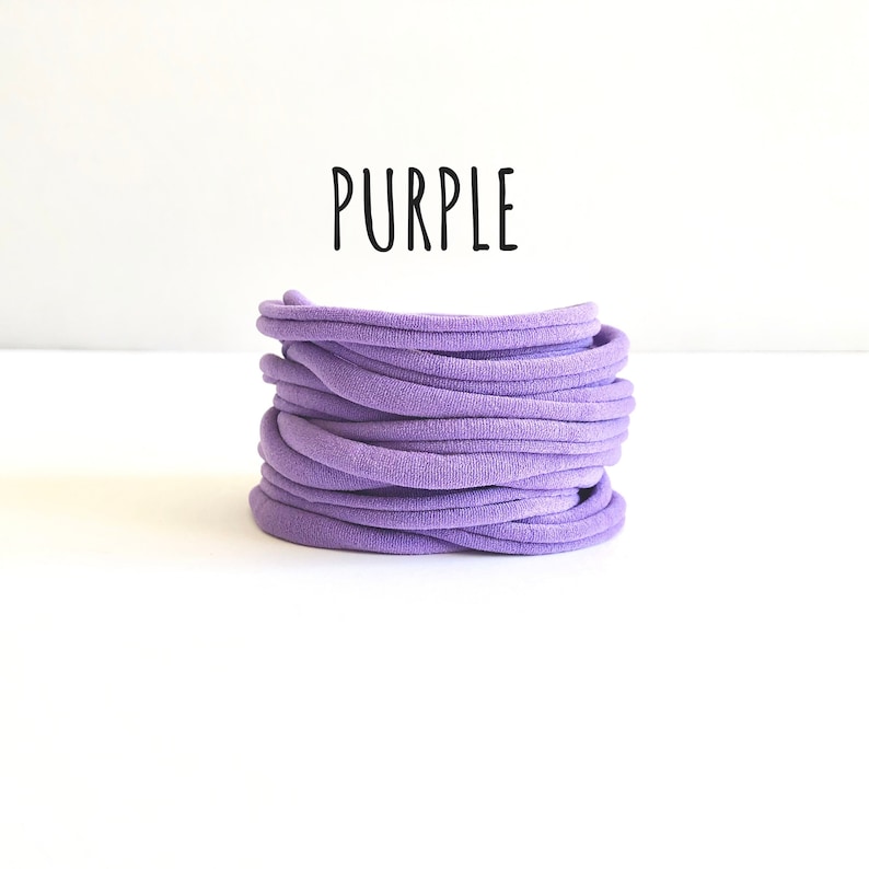 10 Pieces Sample Pack Elastic One Size Fits Baby Adult Baby Nylon Headbands