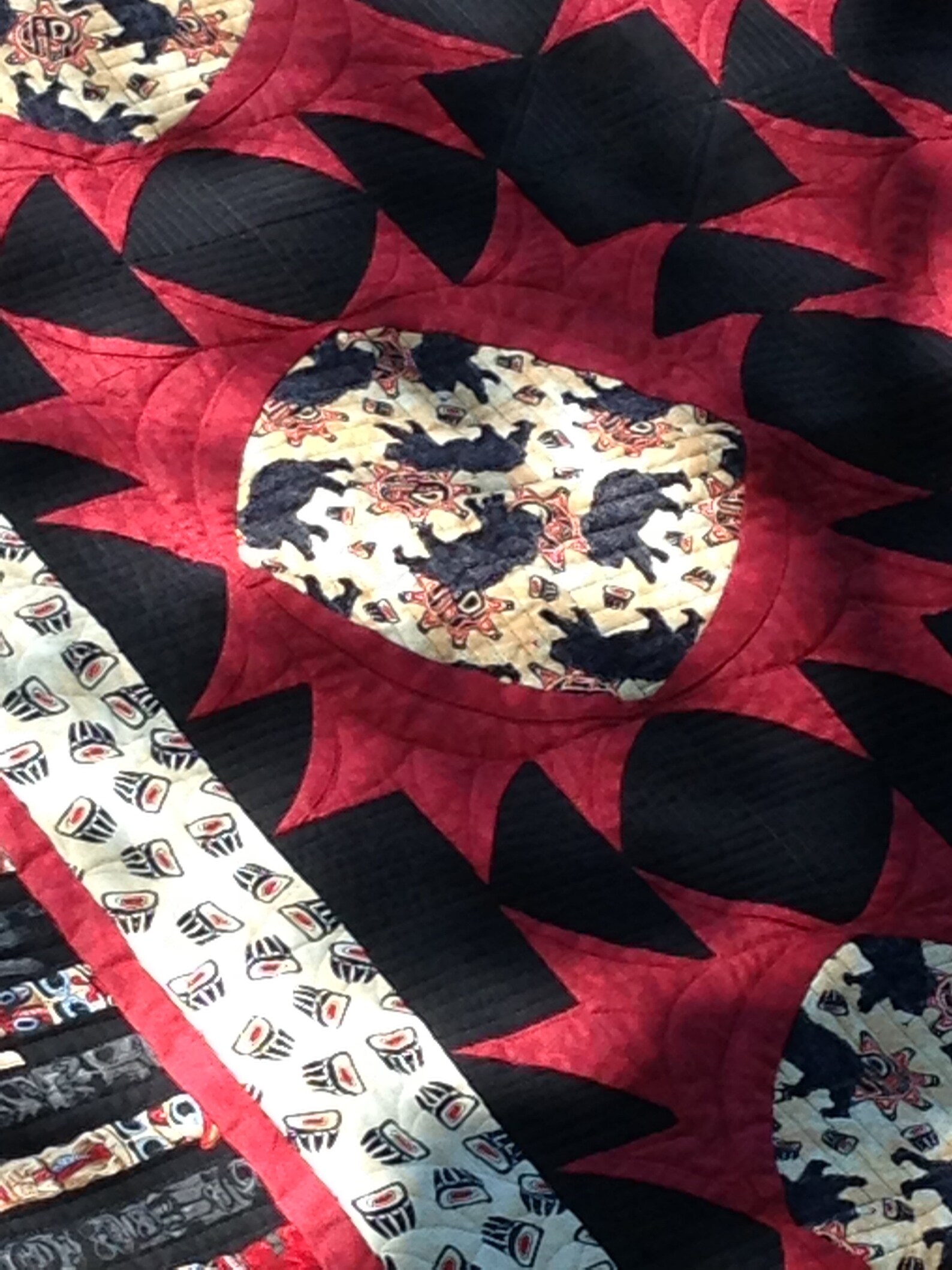 Handmade Quilt BEAR CLAW Following a Pattern of Lisa Moore in Etsy