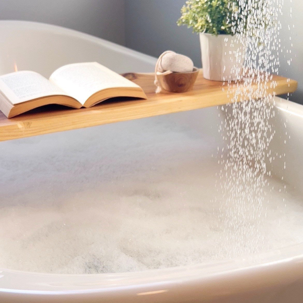 Bath Tray with Book Rest - Salvaged Living