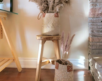 Rattan Baskets | Flower pot | Bamboo Basket | Home Organizer | Boho Decor | Gift Ideas