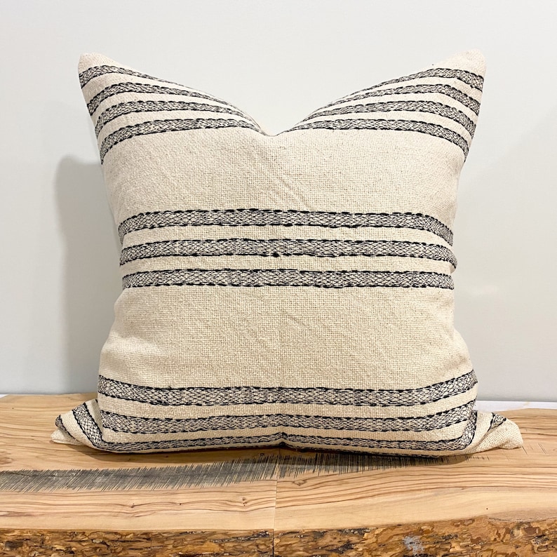 Hand Woven Decorative Pillows Boho Throw Pillow Cover Etsy