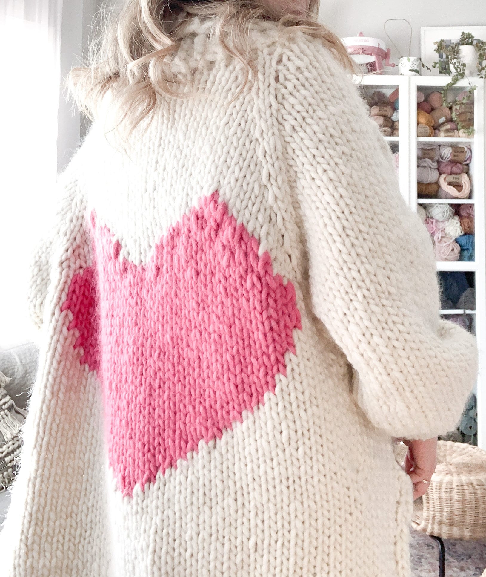 Knit Heart Cardigan