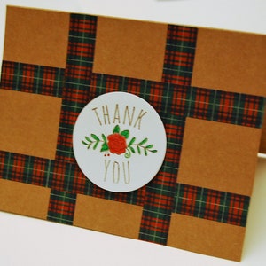Scottish Tartan Thank You