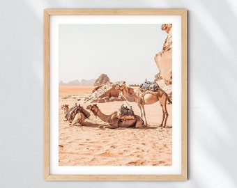 Moroccan Desert Camel Photo, Bohemian Travel Photography (Digital Download)