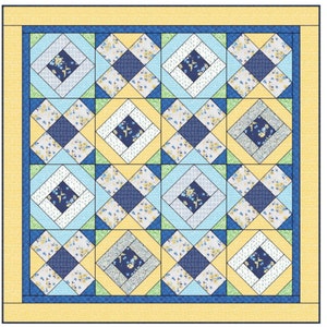Spring Square Dance Quilt Pattern PDF