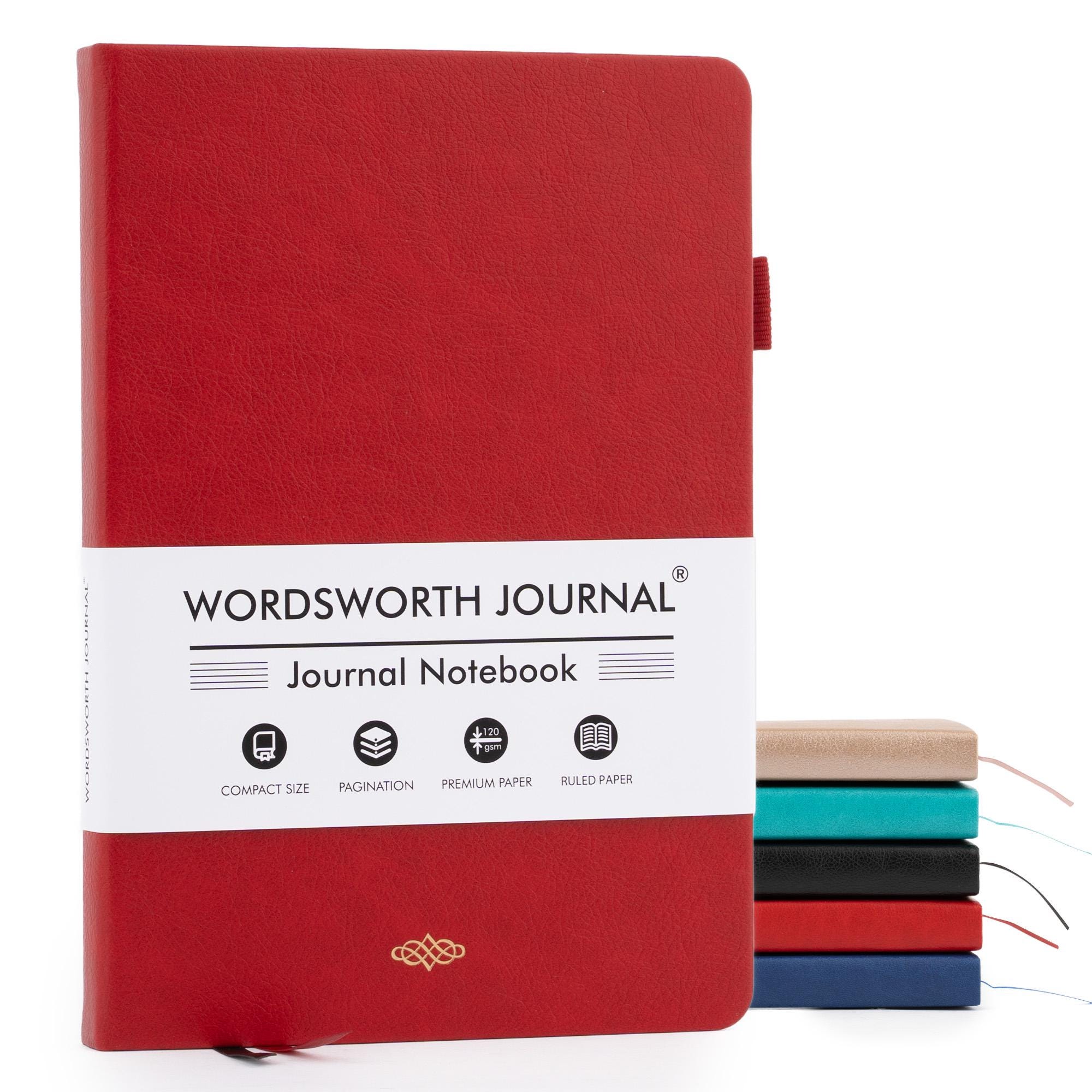 Wordsworth & Black A5 Lined Journal 216 Lined Pages Hardcover