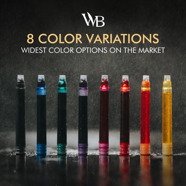 Wordsworth & Black Fountain Pen Ink Refills - SET of 30 Ink Cartridges ...