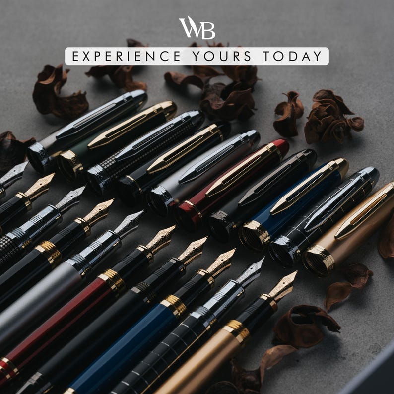 Juego de pluma estilográfica Wordsworth y Black Majesti con 6 cartuchos de tinta, convertidor de recarga, estuche para pluma estilográfica imagen 6