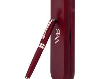 Wordsworth and Black  Crest Ballpoint Pen - Luxury Pen - Ink Refill, Refillable Quality Gift for Men & Women, Nice and Fancy Pens for Work