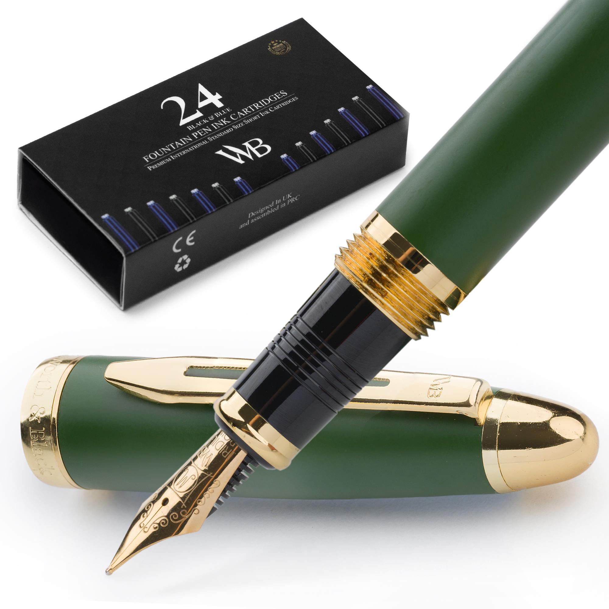 Wordsworth and Black Majesti Fountain Pen Set Comes With 24 Ink Cartridges, Refill Converter Fountain Pen Case,kolbenfller Corporate Gifts - Etsy Sweden Wordsworth and Black Majesti Fountain Pen Set Comes With 24 Ink Cartridges, Refill Converter Fountain Pen Case,kolbenfller Corporate Gifts - Etsy Sweden