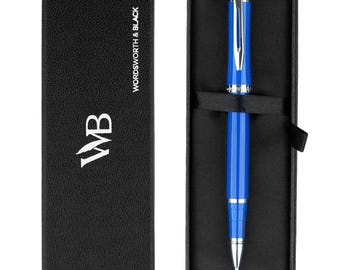 Wordsworth and Black Luxury Ballpoint Pen Set - Refillable Fine Point, Elegant Gift for Men & Women, Includes Ink Refill, Nice Pens for Work