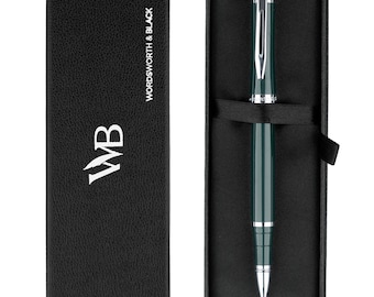 Wordsworth and Black Luxury Ballpoint Pen Set - Refillable Fine Point, Elegant Gift for Men & Women, Includes Ink Refill, Nice Pens for Work