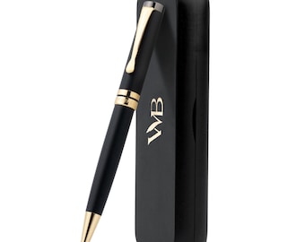 Juego de portaminas de madera de lujo Wordsworth & Black: lápiz recargable, estuche de regalo; ideal para diario, caligrafía, dibujo y escritura fluida.