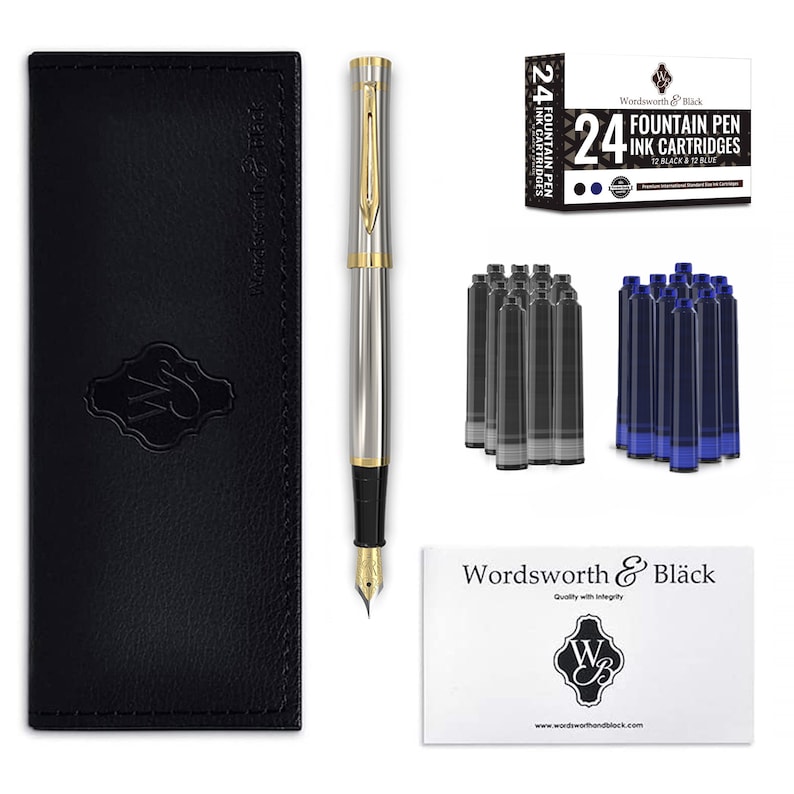 Wordsworth & Black Premium Fountain Pen Set Comes With 24 Ink Etsy