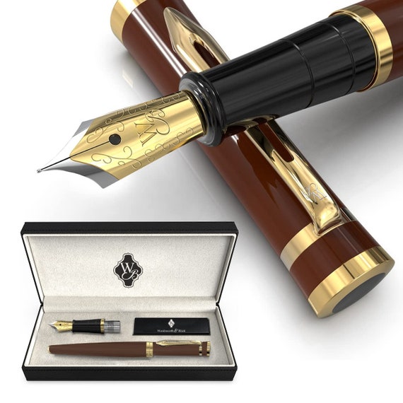 Vintage Pens Fountain Pen for Writing Fine Nib 0.5mm Smooth Flow Luxury  Pens Calligraphy Pens for Men and Women Office Supplies Writing Pen for