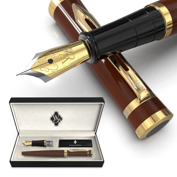 Vintage Pens Fountain Pen for Writing Fine Nib 0.5mm Smooth Flow Luxury  Pens Calligraphy Pens for Men and Women Office Supplies Writing Pen for