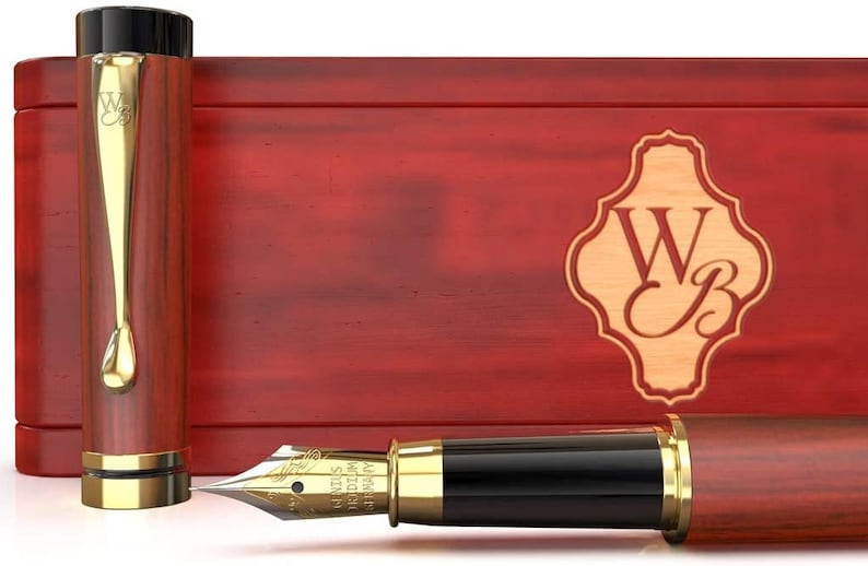 Wordsworth & Black Wooden Fountain Pen Set Comes With 6 Ink Etsy Canada