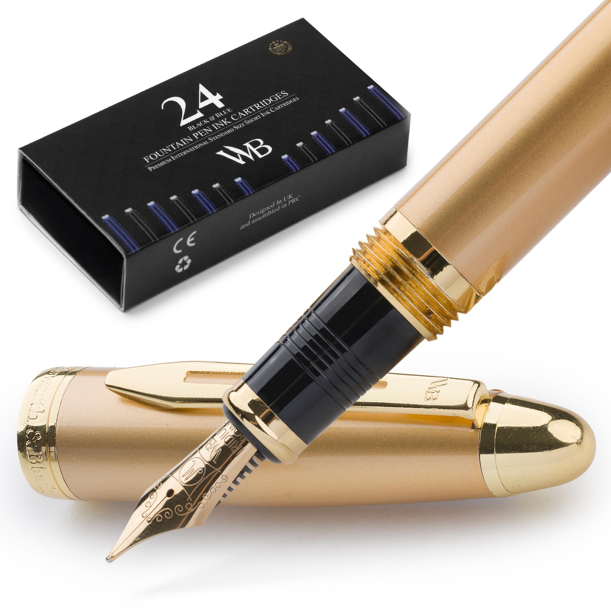 GC QUILL 7 Penne Stilografiche per Calligrafia con Diversi Pennini e 40