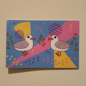 Retro Seagull Sticker