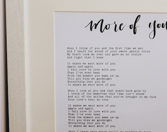 Sentimental Gift, Anniversary Gift, Custom Typewriter Poetry Print, Bible Verse Print, Wall Art Decor