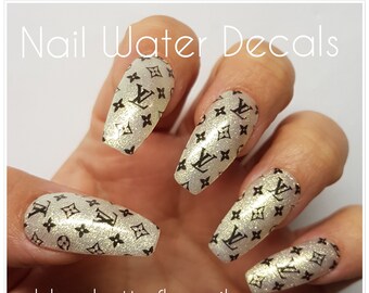 Flower Nail Decals Etsy