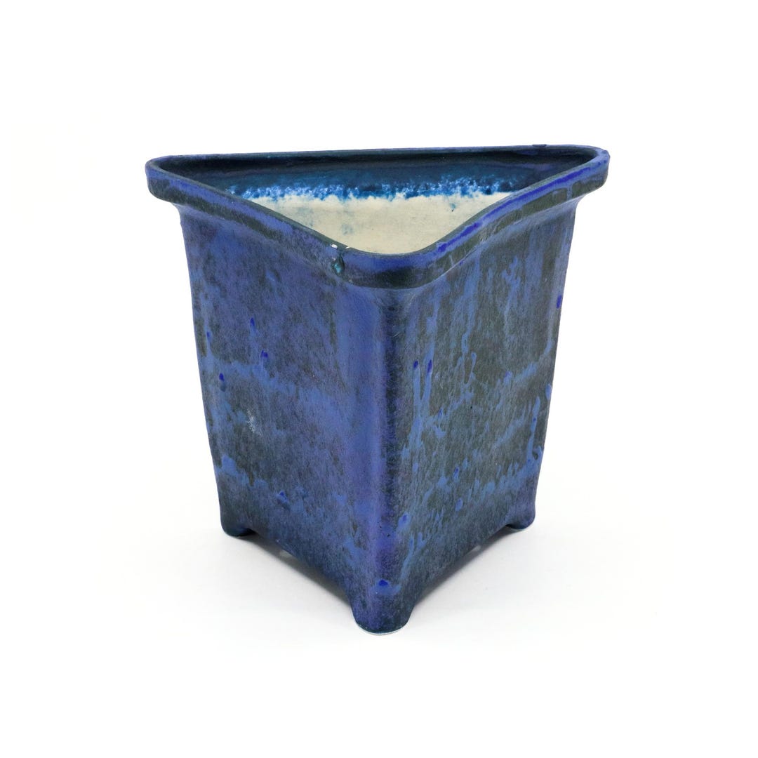 Triangle Color Pot Triangle Cascade Bonsai Pot • Denim Color - Etsy