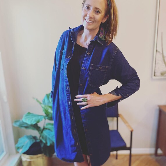 Vintage Calvin Klein Denim Duster Dress