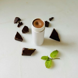 Chocolate Mint | Lip Balm | REAL chocolate |Soothe | Zero waste | Organic | Lip treatment | Eco-friendly | peppermint | Soothe